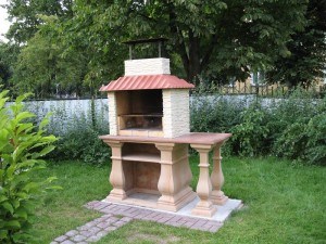 барбекю из бетона
